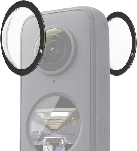 Vista 3 de Puluz Compatible con Insta360 One X2 Sticky Lens Guards PC Funda protectora para Insta 360 One X2 impermeable 360 Accesorios de cámara de acción