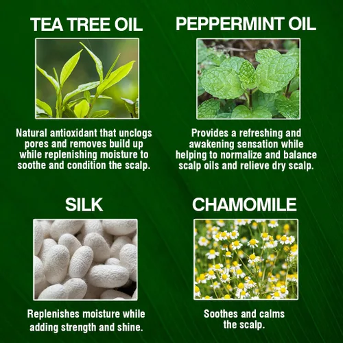 Vista 4 de CHI Aceite de árbol de té calmante en aerosol para el cuero cabelludo, espray hidratante para aliviar la irritación y la picazón, sin sulfato
