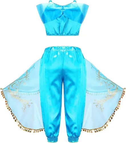 Vista 2 de Disfraz de princesa árabe para niñas, disfraz de Halloween