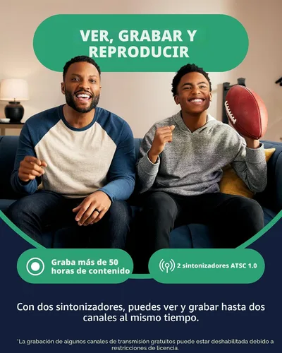 Vista 4 de Tablo TV 4ta Generación DVR 2-Sintonizador Over-The-Air (OTA) - Mira, Pausa y Graba TV en Vivo, Noticias, Deportes y Películas en Toda Tu Casa a