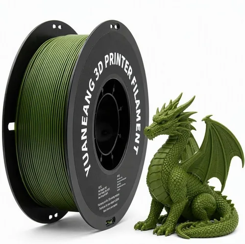 Vista 42 de Filamento PETG para impresora 3D, precisión dimensional +/- 0.001 in, carrete de 2.2 libras, 0.069 in, plateado 2.2 lbs plata
