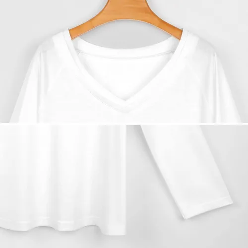 Vista 6 de Mahjong - Sudadera de manga larga con cuello en V para mujer