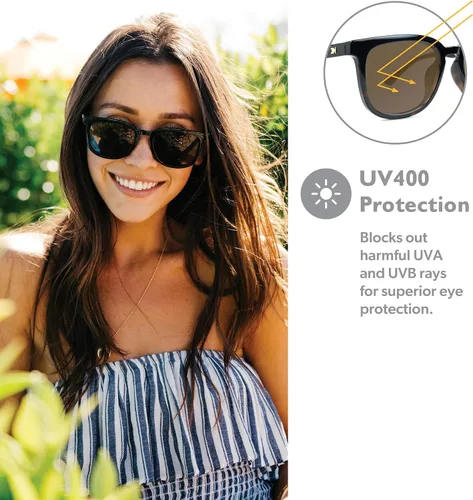 Vista 3 de Knockaround Paso Robles Polarized Square Sunglasses for Men & Women - Trendy Sunglasses - UV400 Protection