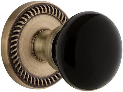 Vista 3 de Grandeur Hardware 853005 Newport Roseta con perilla Coventry, privacidad, tamaño del fondo: 2.375 pulgadas, peltre antiguo