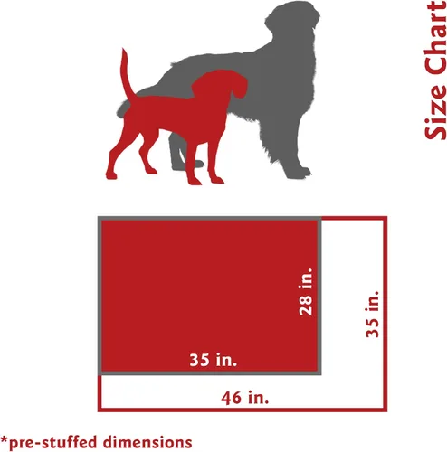 Vista 4 de Majestic Pet Cama rectangular para perros medianos, lavable, cama antideslizante y cómoda para mascotas, cama para jaula para perros, almohada
