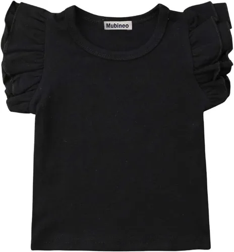 Vista 25 de Mubineo - Camiseta de manga corta para bebé, algodón, diseño liso