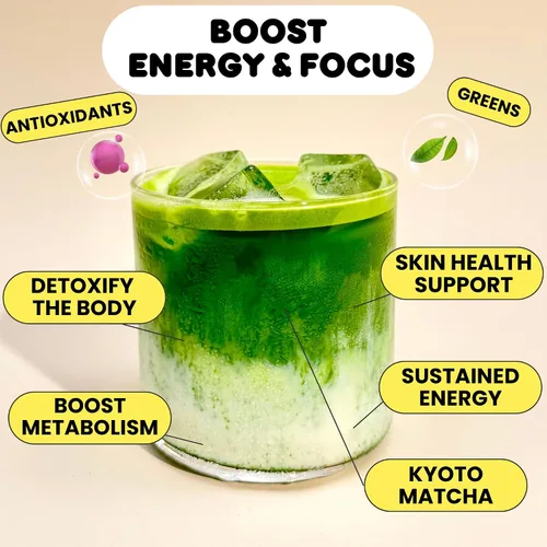 Vista 4 de Holy Matcha Uji Ceremonial Té Verde en Polvo Auténtico Japonés Superalimento antioxidante con L-teanina para energía natural, enfoque
