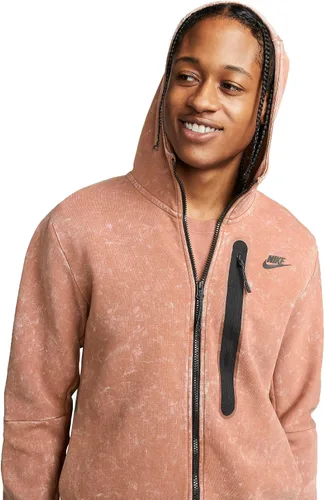Vista 3 de Nike Sudadera con capucha Tech Fleece Washed con cremallera completa para hombre