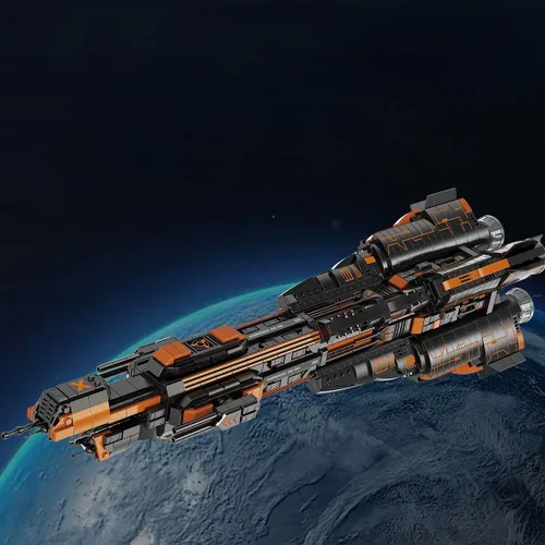 Vista 3 de FunXylophy Starship - Juego de bloques de construcción, colección Expedition Space Adventure, kit de construcción para adultos, 1888