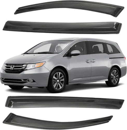 Vista 145 de Viseras para ventanas para Mazda 3 Sedán 4 puertas 2004 2005 2006 2007 2008 2009 estilo JDM Mugen, deflector de viento, protector solar y de lluvia