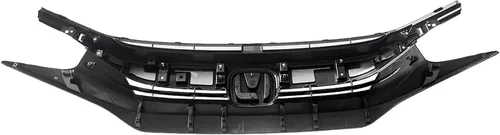 Vista 5 de Parachoques delantero parrilla superior negro W/cromo para 2016 2017 2018 2019 Honda Civic HO1212117
