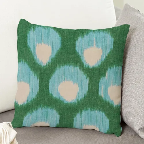 Vista 4 de Funda de almohada de lino blanco con cremallera de 16 x 16 pulgadas (83 x quzgxe9xq)