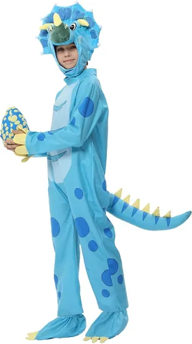 Vista 3 de Dinosaur Costume for Kids Halloween Costumes for Toddlers Boys Girls Triceratops Costumes for Trick or Treating
