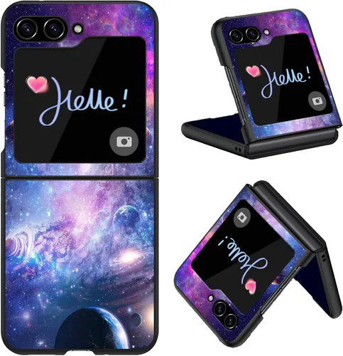 Vista 17 de Diseñada para Samsung Galaxy Z Flip 4 5G, funda rígida para teléfono de PC, a prueba de golpes y caídas, patrones de moda para una protección Gatos