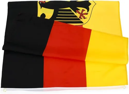 Vista 2 de ANJOR Bandera de alférez del estado alemán de 3 x 5 pies, banderas de águila de Alemania con ojales de latón de 3 x 5 pies