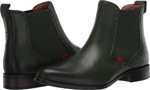 Vista 7 de Marc Joseph New York Botas Chelsea de piel para mujer con detalle perforado Chukka