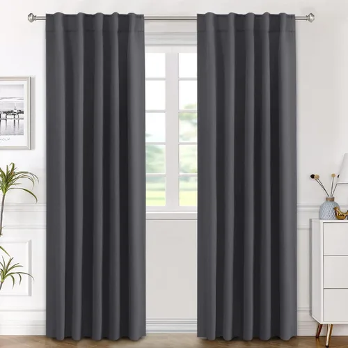 Vista 172 de H.VERSAILTEX Cortinas Opacas con Aislamiento Térmico, Paneles de Tratamiento de Ventanas que Oscurecen la Habitación, Cortinas Opacas para Sala