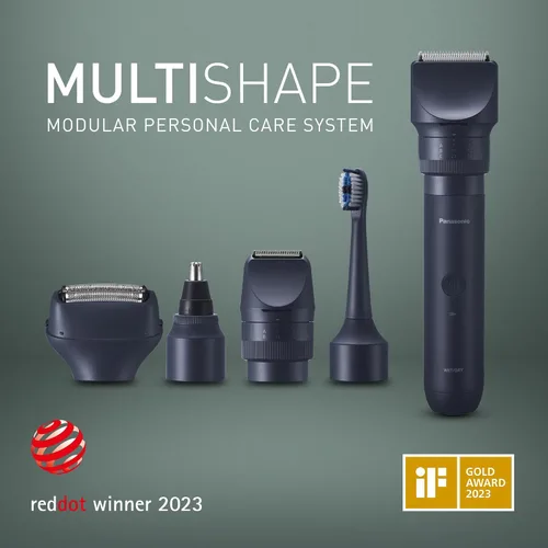 Vista 2 de Panasonic ER-6CT02 Cabezal de cepillo de dientes eléctrico húmedo y seco de repuesto con cepillo extrafino (x4), compatible con sistema modular