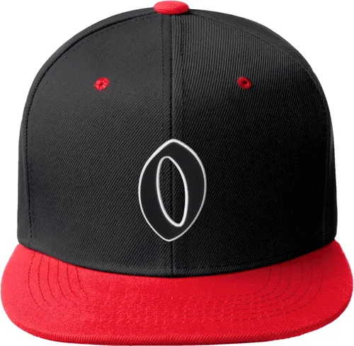Vista 1137 de Daxton Gorra clásica con visera de billete plano con letras del alfabeto inglés antiguo de la A a la Z