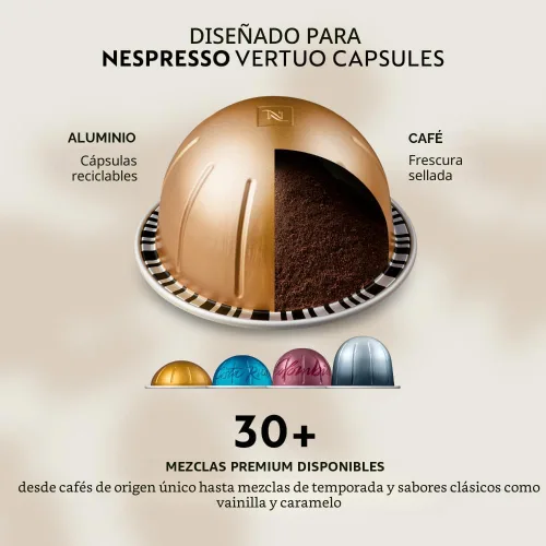 Vista 4 de Nespresso Vertuo Next Deluxe - Máquina de café y espresso de De'Longhi, cromo