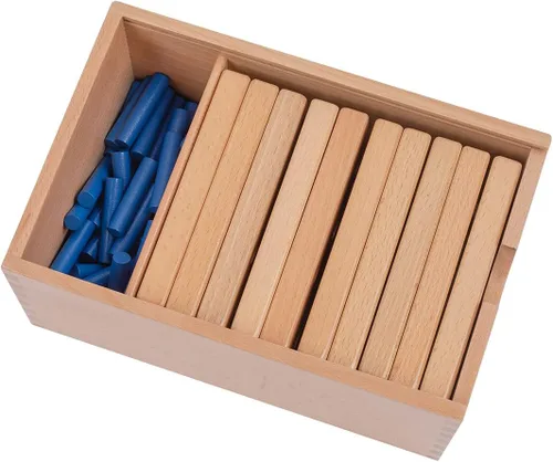 Vista 4 de Adena Montessori Math Materials 1-10 Clavijas de conteo - Divertido y educativo juego de números para niños pequeños