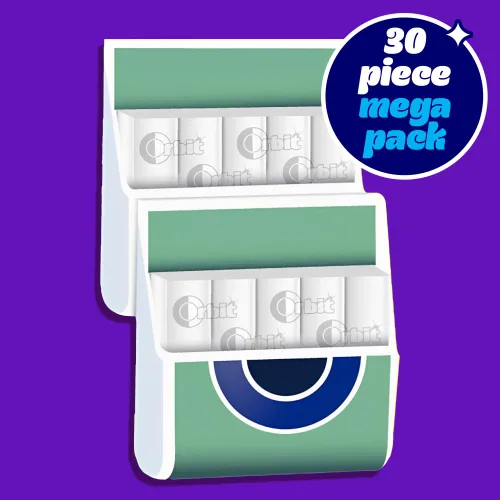 Vista 3 de ORBIT Sweet Mint Gum - Goma de mascar sin azúcar, Mega Pack, 30 unidades (paquete de 48)
