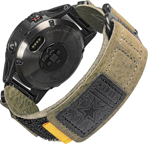 Vista 13 de Compatible con la Correa de Reloj Garmin, Correa Deportiva de Nylon Super Resistente con Diseño de Bucle Tejido, Banda de Reemplazo Dura