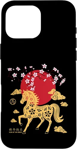 Vista 19 de Chinese New Year 2026 Year of The Fire Horse Zodiac Sign Case for iPhone 17