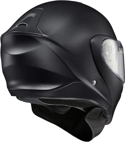 Vista 5 de ScorpionEXO GT930 - Casco modular de moto de nieve de aventura para clima frío con caja de respiración y bolsillos para altavoces listos