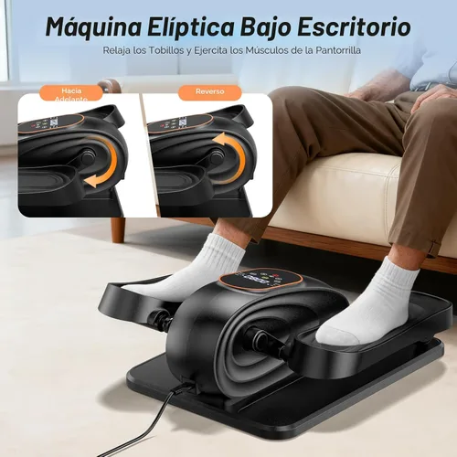 Vista 5 de Under Desk Elliptical Machine for Senior, Quiet Motorized Leg Exerciser with Smart Remote, Pedal Exerciser with Adjustable Speeds for Auto/Manual