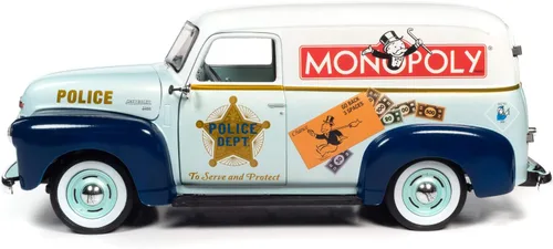 Vista 4 de Auto World Monopoly 1948 Chevrolet Panel Delivery w/Resin Figura 1:18