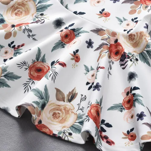 Vista 7 de Conjunto de ropa de otoño para niñas pequeñas, túnicas altas, leggings, ropa boutique