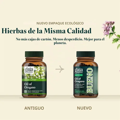 Vista 7 de Gaia Herbs Aceite de orégano - Suplemento de apoyo inmunológico y antioxidante para ayudar a mantener el bienestar general - con aceite de orégano