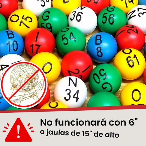 Vista 6 de Mr. Chips, Inc set de bolas de bingo fáciles de leer, de 7/8 pulgadas, profesionales, resistentes a los rayones y borrones, con tecnología patentada