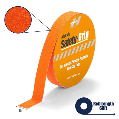 Vista 2 de Heskins LLC Cinta de agarre de seguridad estándar naranja