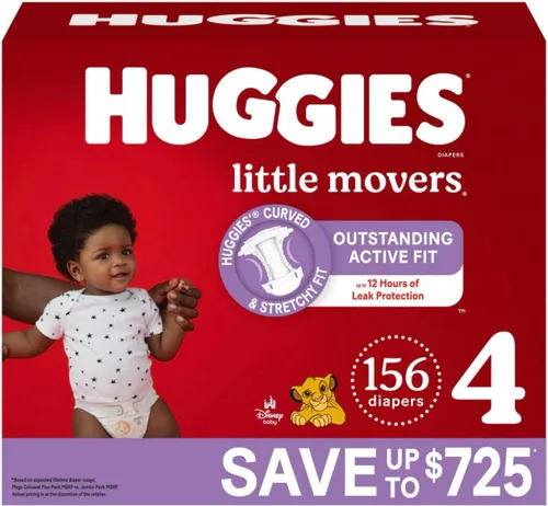 Vista 9 de Pañales Huggies tamaño 3, Little Movers para bebés, talla 3 (16-28 libras), 25 unidades, el empaque puede variar