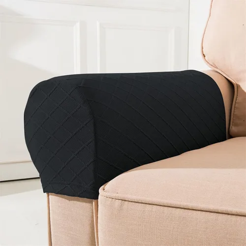 Vista 2 de Fundas elásticas para reposabrazos de sofá, fundas de elastano para sillas, sofá, sillón, fundas para sofá reclinable con pasadores giratorios, 2