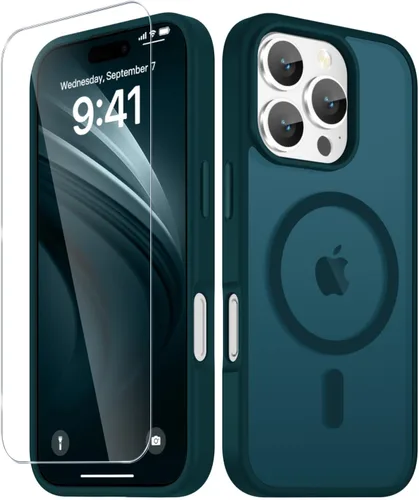 Vista 677 de Funda para Google Pixel 10 Pro XL, cubierta magnética mate, color negro Fit for MagSafe, Screen Protector included, Shockproof Military Grade