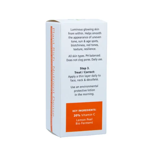 Vista 7 de Sia Botanics Suero facial iluminador (botella de porcelana de 1.0 fl oz/1 oz), tratamiento facial con vitamina C, bio fermento de cáscara de limón