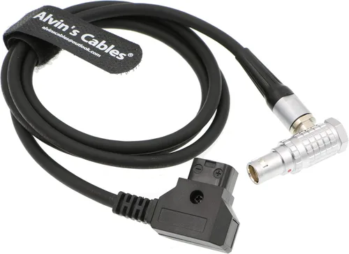 Vista 2 de Alvin's Cables RED Komodo-X Cable de alimentación para RED DSMC2 Epic Scarlet D-Tap a 6 pines hembra ángulo recto cable para DJI Ronin 4D 1M/39.4