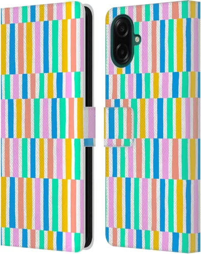Vista 132 de Head Case Designs Officially Licensed Ninola Brushstrokes Multi Colorful Leather Wallet Case Compatible with Samsung Galaxy A07 4G