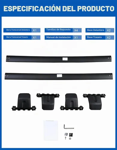 Vista 9 de Wonderdriver Barras Transversales para Portaequipajes de Techo Compatibles con Honda Pilot 2009-2015 con Rieles Laterales, Barras Transversales