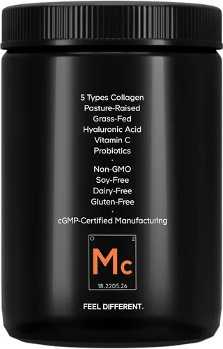 Vista 9 de Codeage Polvo de péptidos de colágeno múltiple + probióticos edición negra, vitamina C, suplemento en polvo de ácido hialurónico, alimentado