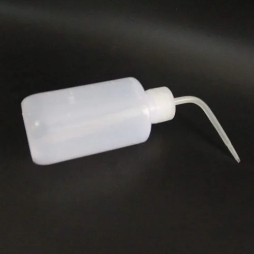 Vista 5 de Botellas de lavado, 3 botellas de plástico de seguridad de 8.5 fl oz, botella de lavado transparente práctica para suministros de laboratorio