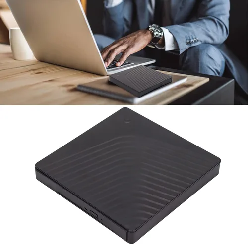 Vista 9 de Caja de unidad de DVD externa, para unidad de DVD de 0.500 in/0.374 in, caja de controlador externo, USB3.0/USB2.0, transferencia de 5 Gbps, caja