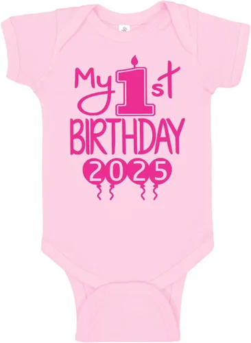 Vista 26 de Reaxion Traje de cuerpo entero hecho a mano para bebé niño y niña, mi primer cumpleaños 2024