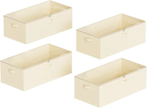 Vista 7 de SpaceAid Paquete de 4 Contenedores de Almacenamiento Bajo la Cama de 10" de Alto, Organizadores Grandes de Almacenamiento Bajo la Cama con Tapas