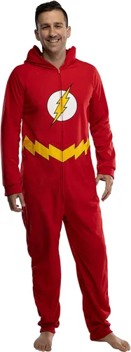 Vista 6 de DC Comics Liga de la Justicia Superhéroe Pijamas Familiares a Juego Union Suit Para Hombres, Mujeres, Niñas, Niños y Mascotas