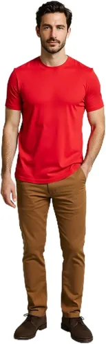 Vista 7 de Camiseta para hombre, sin encogimiento, suave, ajustada, de primera calidad, 100% algodón Supima