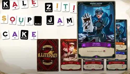 Vista 6 de Gap Closer Games Illiterati Juego de mesa cooperativo Juego de familia de palabras 1 a 5 jugadores Edades 7+ 30 minutos